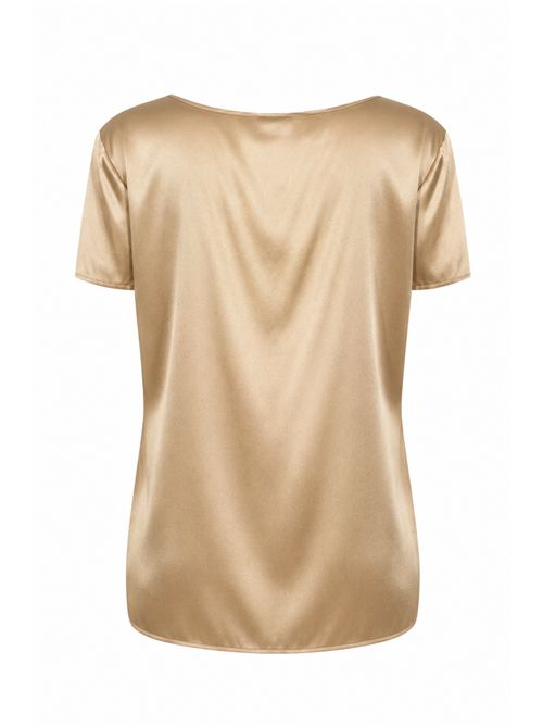 Blusa MMLCORTONA in seta stretch Oro MM Max Mara | 2616111037600027